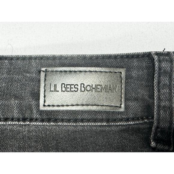 Lil Bee's Bohemian Boutique Women's Super Flare Black Denim Jeans - 12 (31x34.5) - Picture 3 of 5